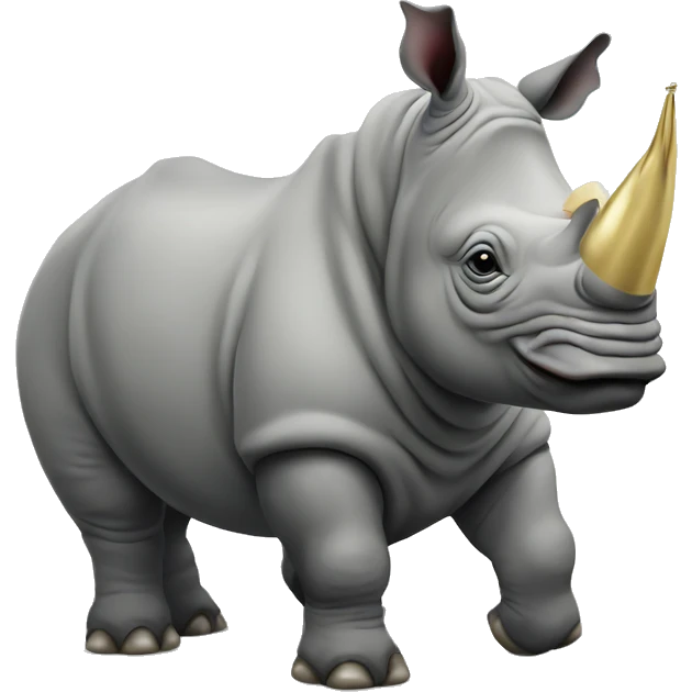 party rhino emoji