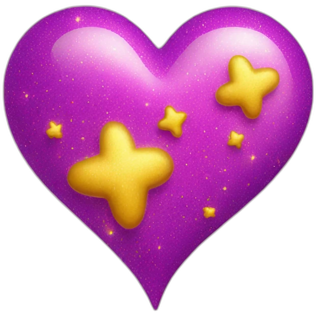 pink-and-purple-heart-with-yellow-sparkles emoji