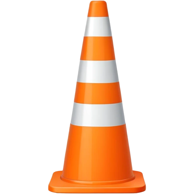 Traffic cone  emoji