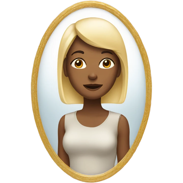 woman looking in the mirror emoji