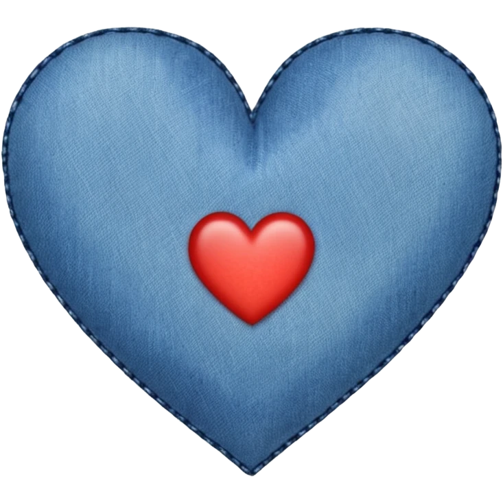 Denim heart emoji