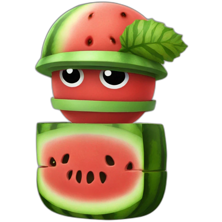 watermelon soldier emoji