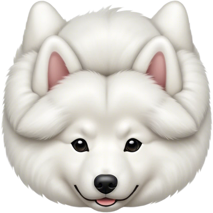 
Samoyed lies upside down emoji