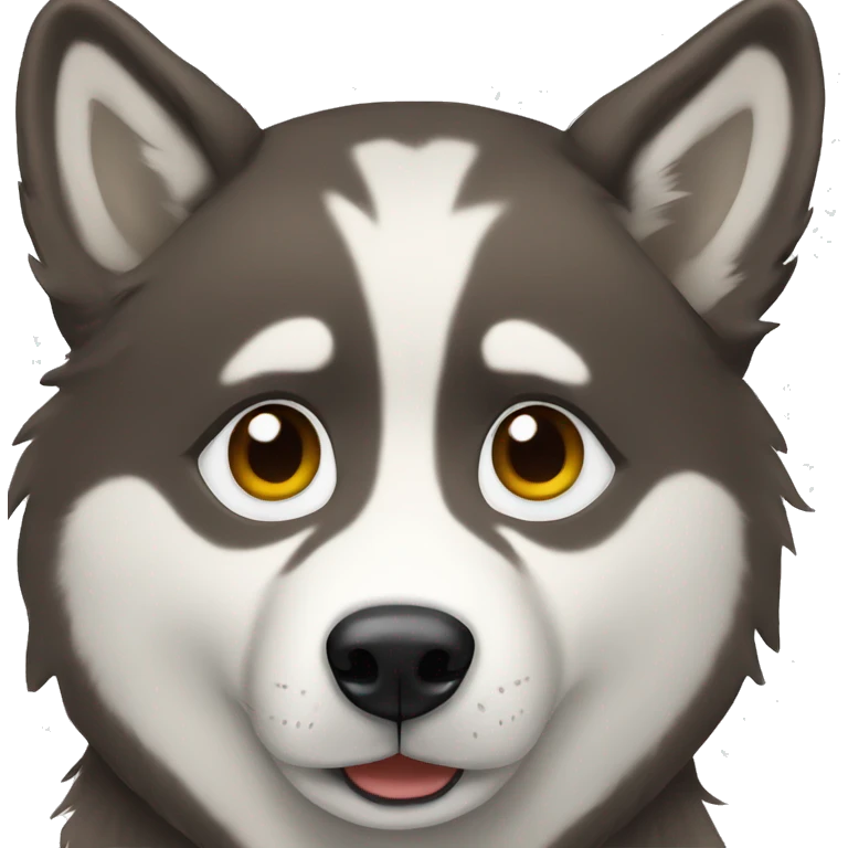 Husky brown emoji