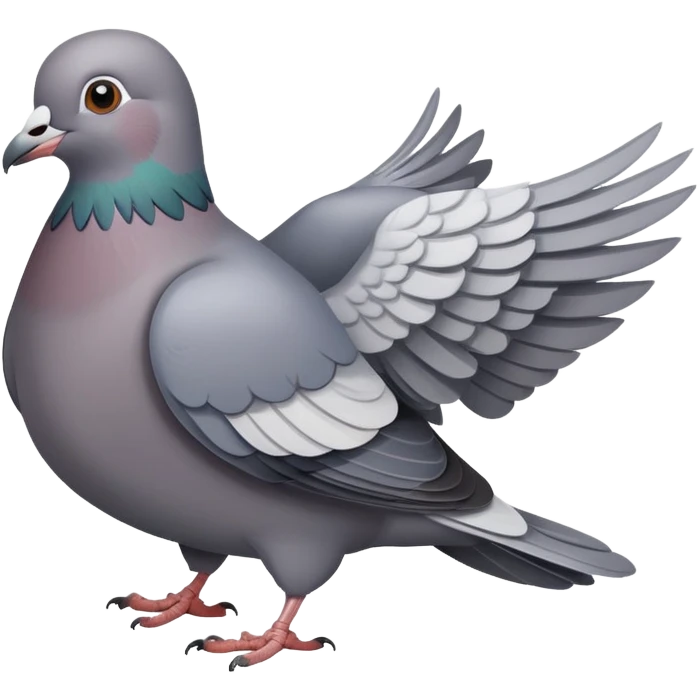 a pigeon bird, gray dove emoji