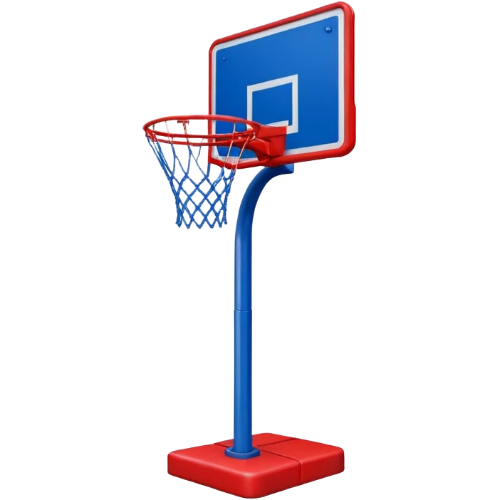basketball stand (#00A3E0) and red (#F9423A) emoji