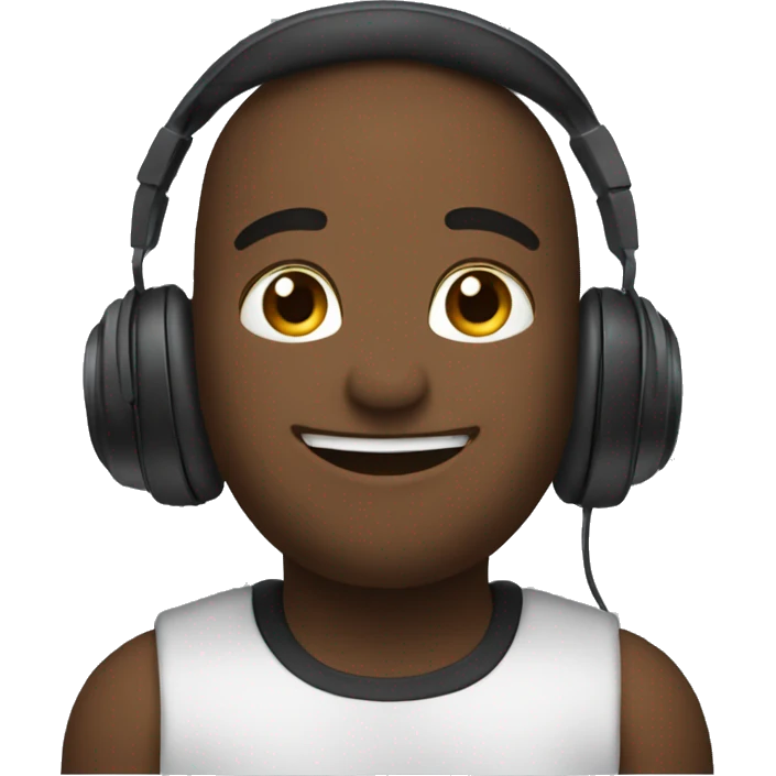 🙂‍↕️With headphones emoji