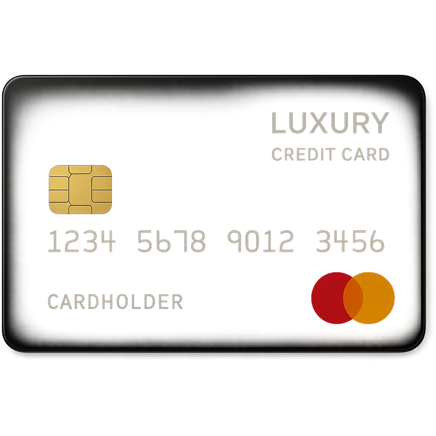 luxury black credit card, glossy finish, simple design emoji