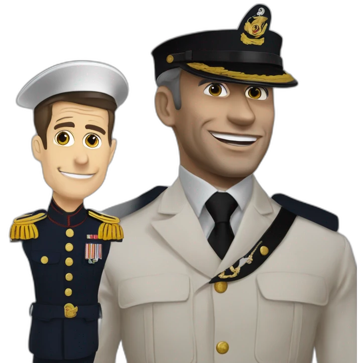 Marine le paine avec macron emoji