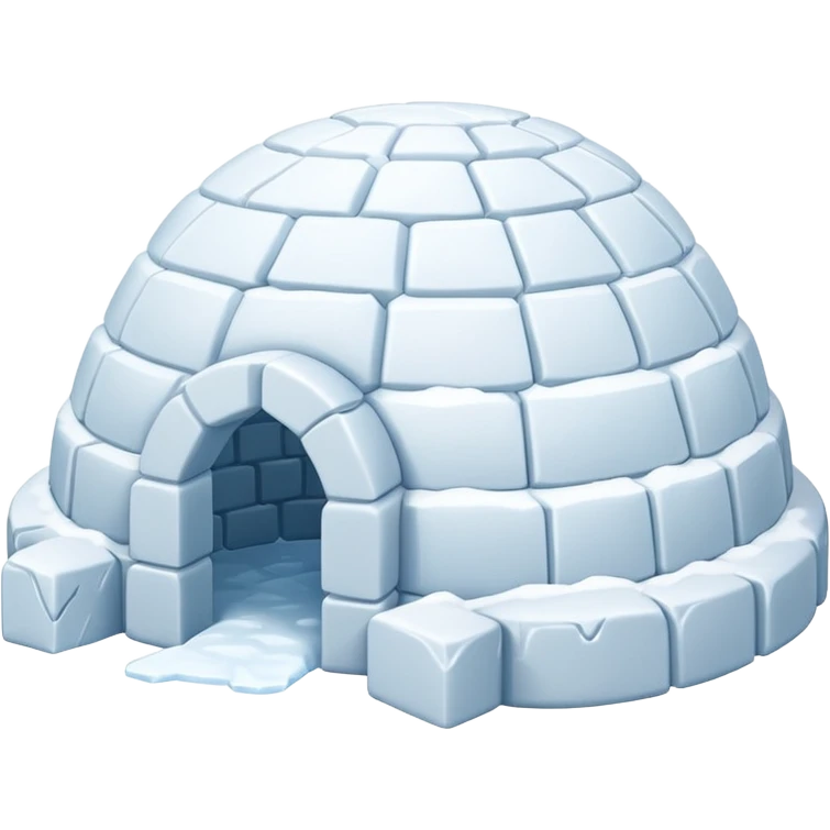 simple igloo in withe emoji