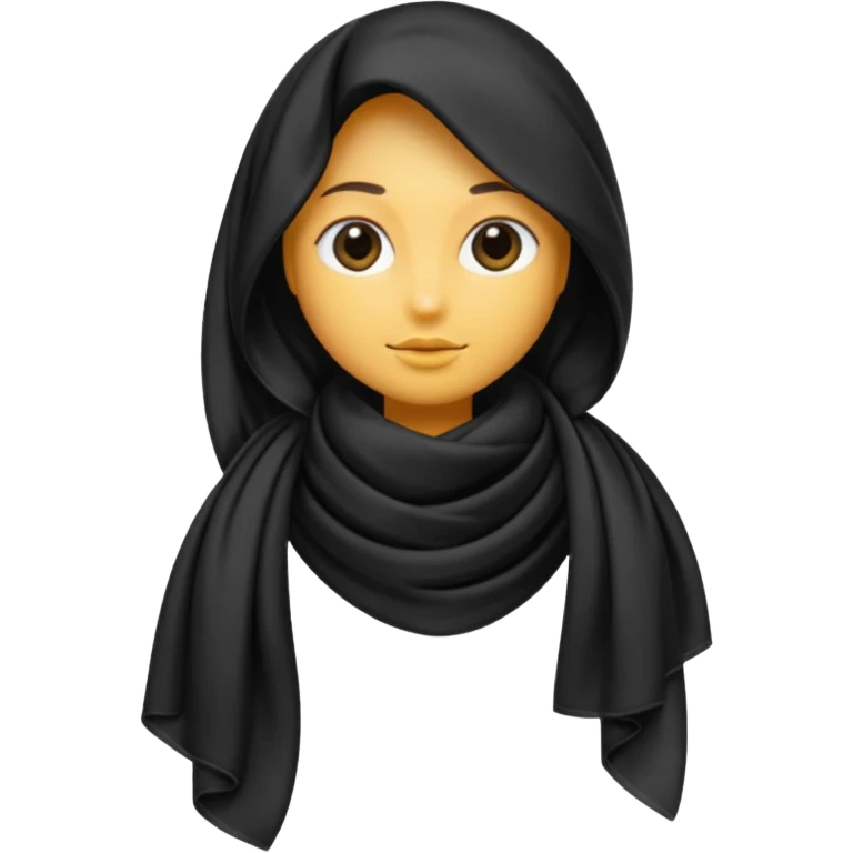 black  scarf  emoji