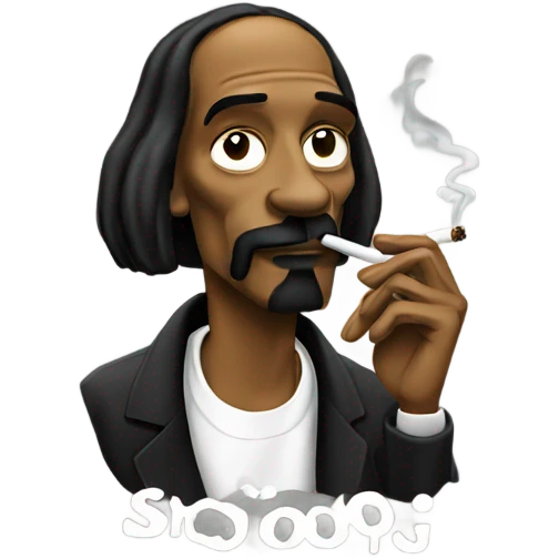 snoop dog smoking emoji