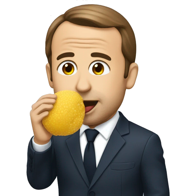 Macron qui mange un tacose emoji
