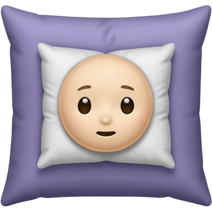 cartoon head buried in pillow emoji