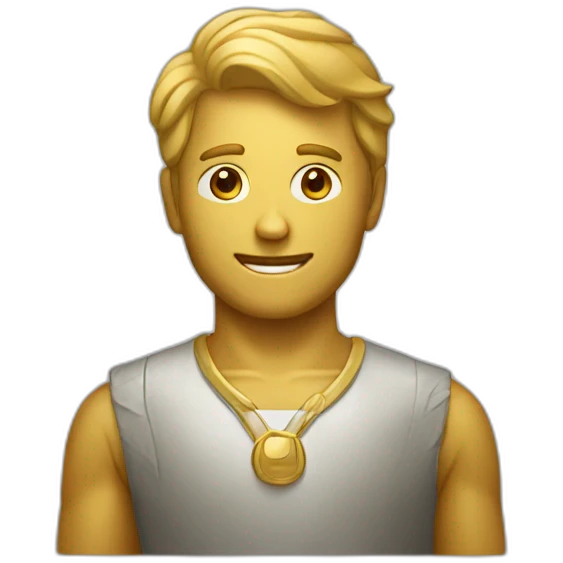 Golden man emoji