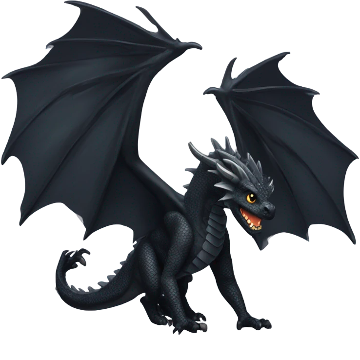 Black dragon emoji