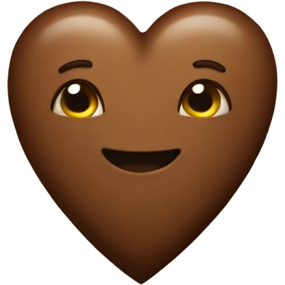 Brown heart emoji