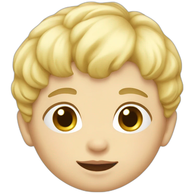 baby boy with blond hair5 and white skin full length emoji