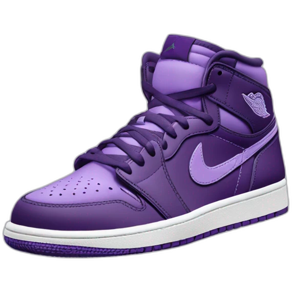 air jordan 1 dark purple and light purple icon emoji