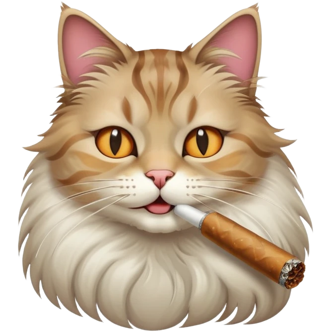 Cat smoking weed 
 emoji