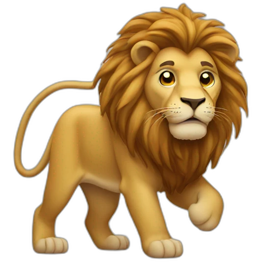 Lion qui fume emoji