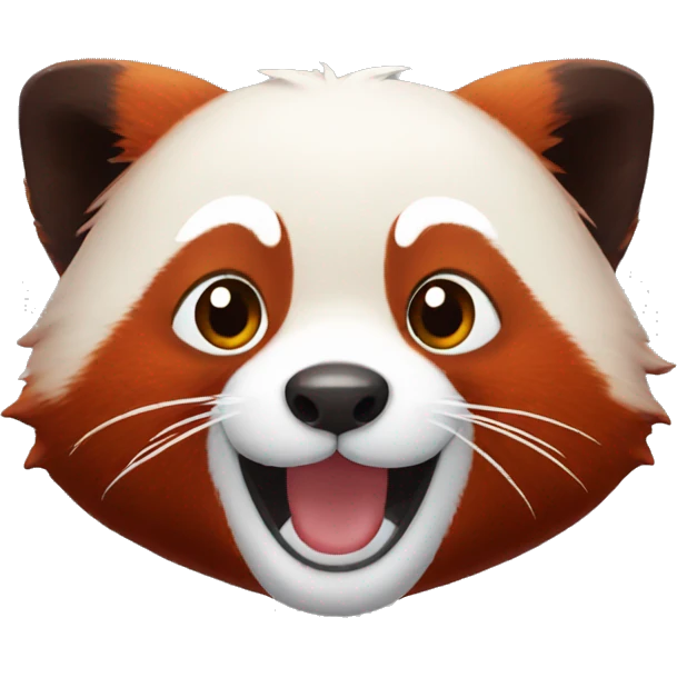 happy red panda emoji