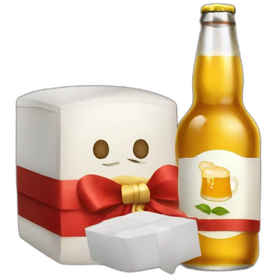 bière en cadeau emoji