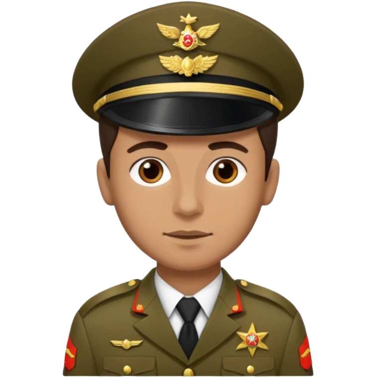 I want you to create an emoji of a spanish sergeant,  He should be a young guy with dark brown hair, brown eyes, his skin color like he’s tan  emoji