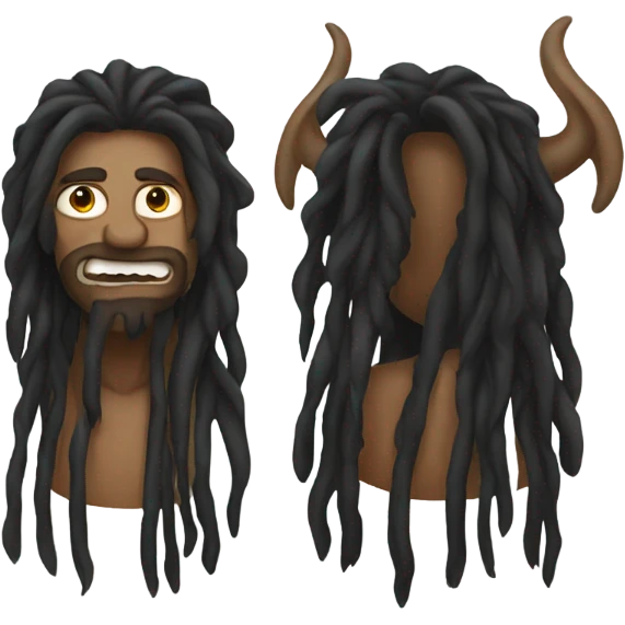 A demon with dreadlocks emoji