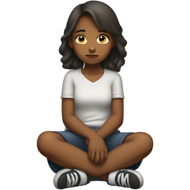 girl depressed emoji