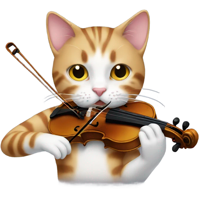 Cat violin  emoji