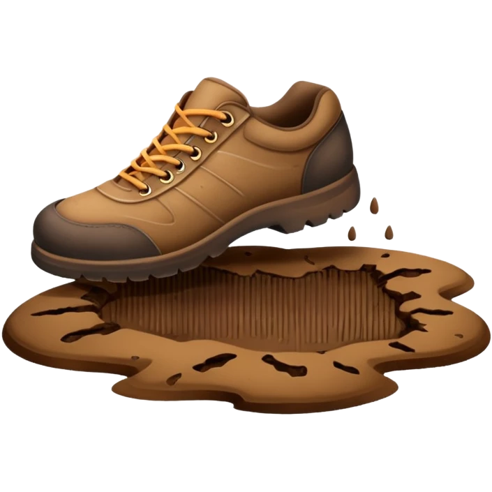 shoe print on the floor   emoji