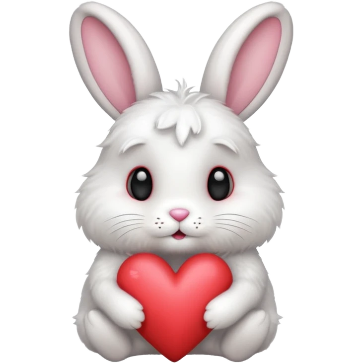 зайчик с сердечком  emoji