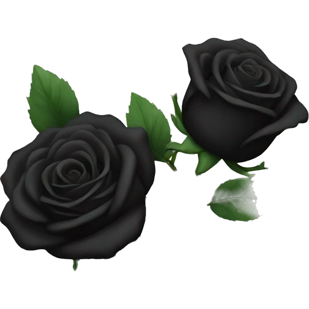 Black rose emoji