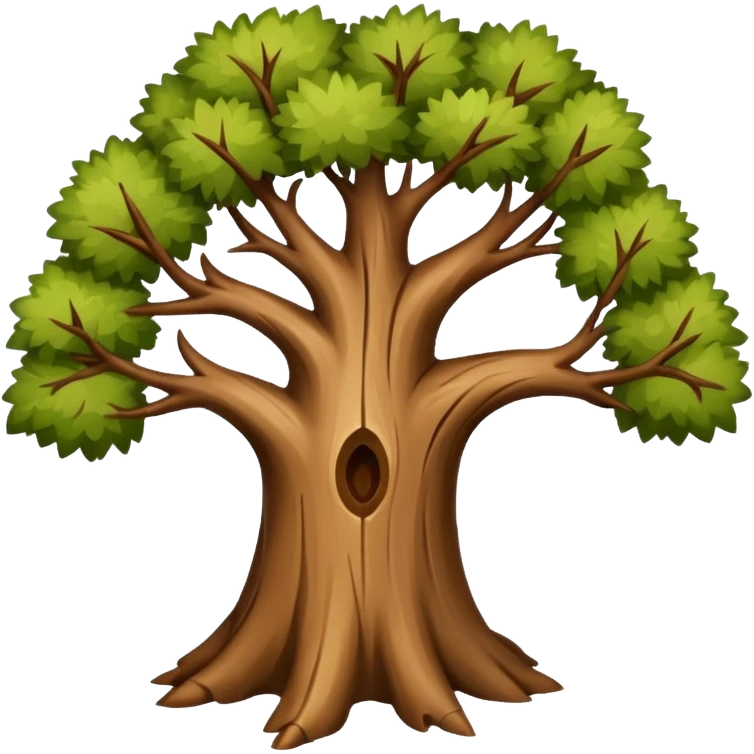 Tree with 2 branches  emoji