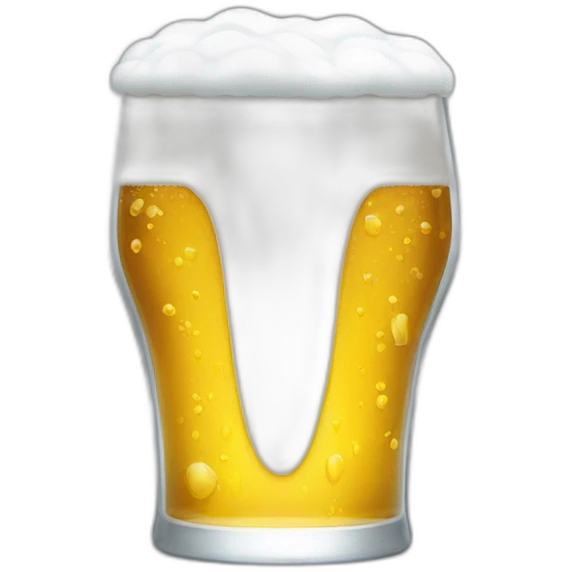 futuristic beer glass emoji
