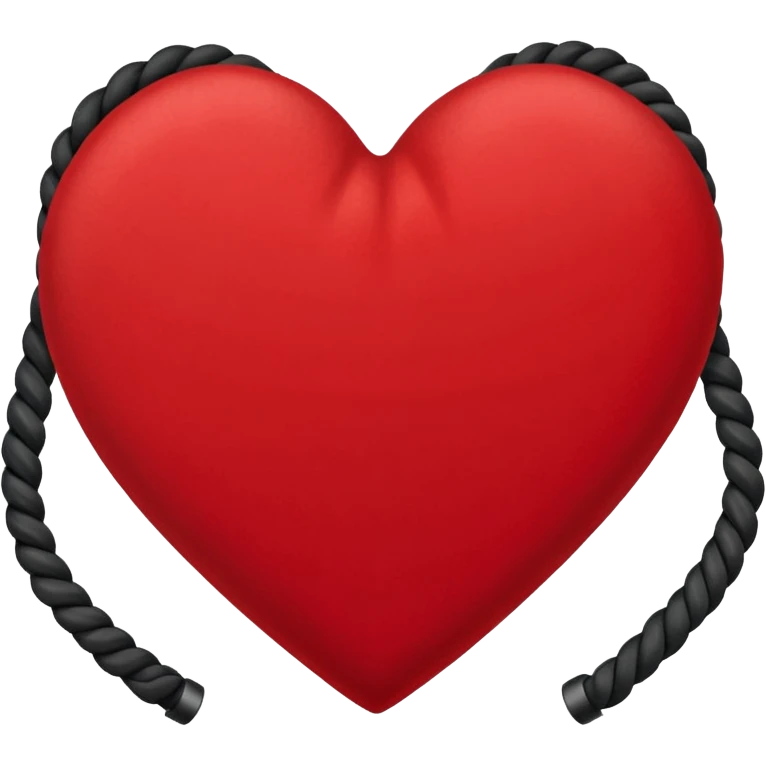 heart with a velvet rope border emoji