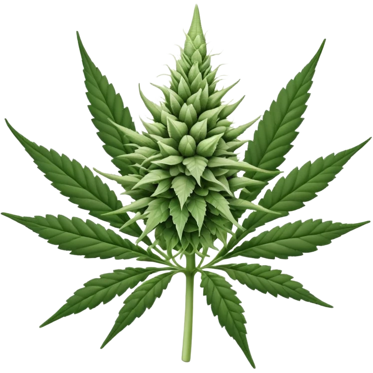 white color marijuana, no color emoji