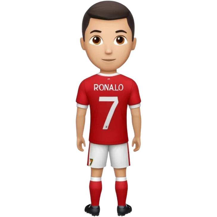 football shirt with Ronaldo 7 on the back emoji