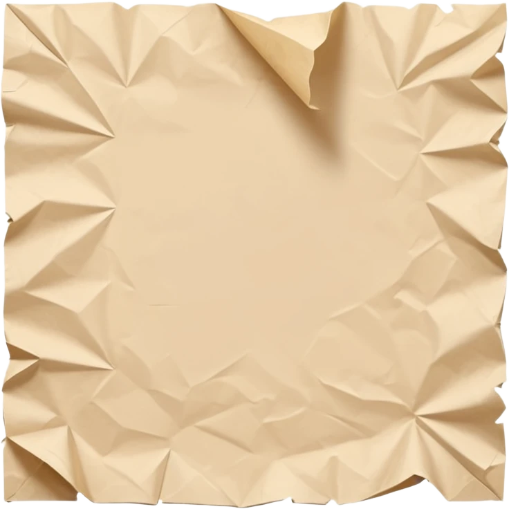 A beige colored piece of draft paper  emoji