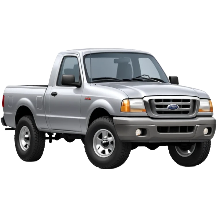 silver 2003 Ford Ranger pickup truck emoji