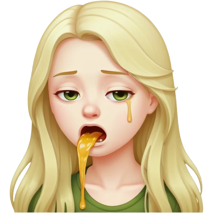 Girl puking  emoji