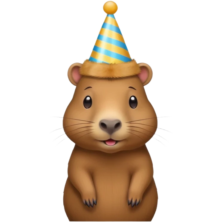 Birthday capybara emoji