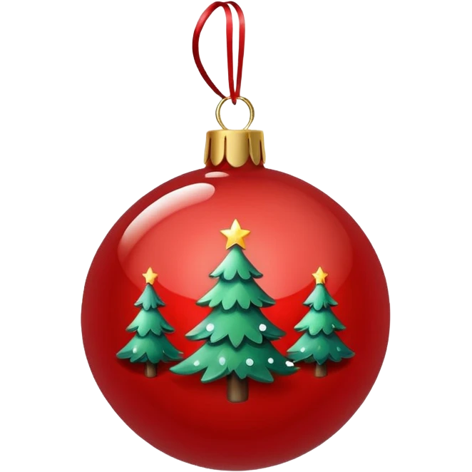 Christmas tree ball emoji