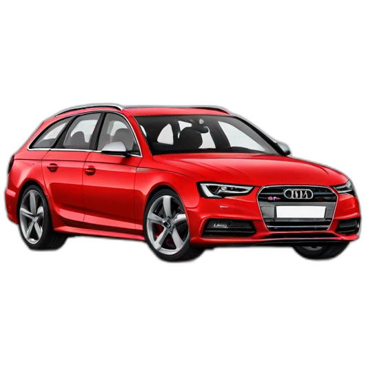 Audi S4 avant rojo emoji