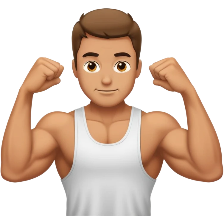 A man flexing on Friday  emoji