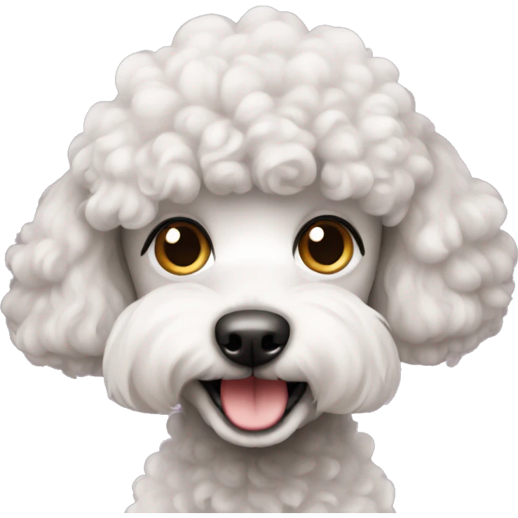 cute poodle emoji