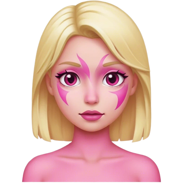 girl blonde pink emoji
