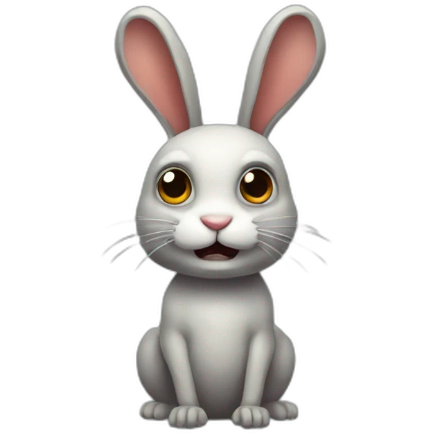 creepy rabbit emoji