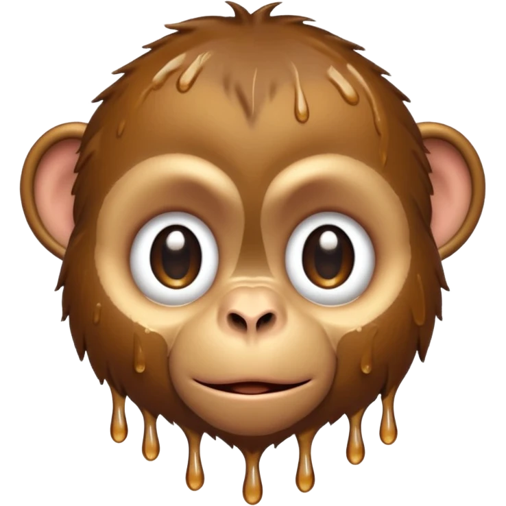 a wet monkey emoji